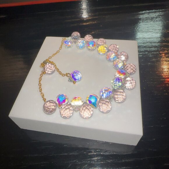 🆕 Multicolor Crystal Statement Bracelet Adjustable Elegant - Picture 10 of 10